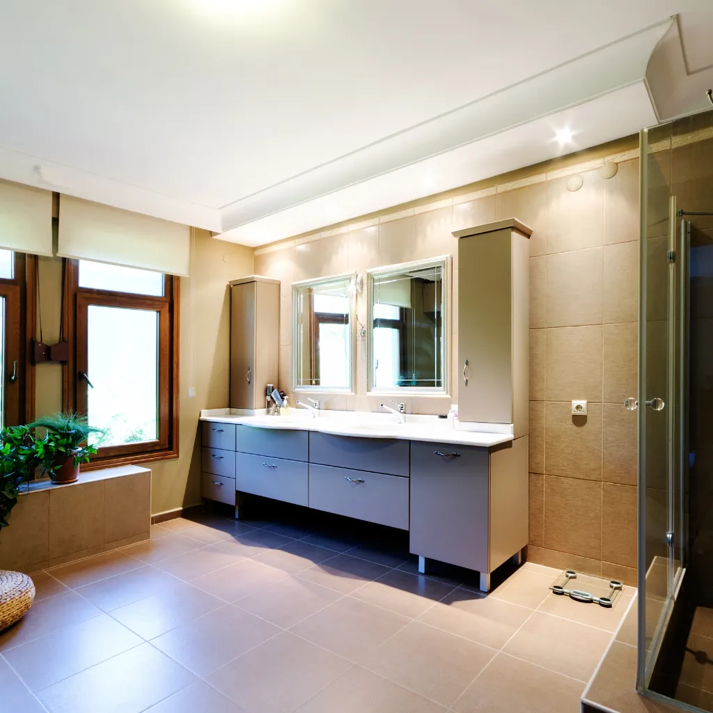 bathroom tiles restore to original white color