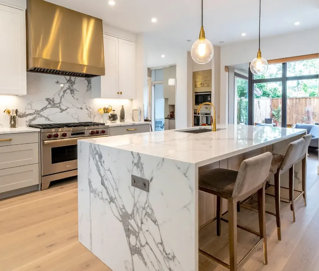 Marble tabletop and counter polishing
